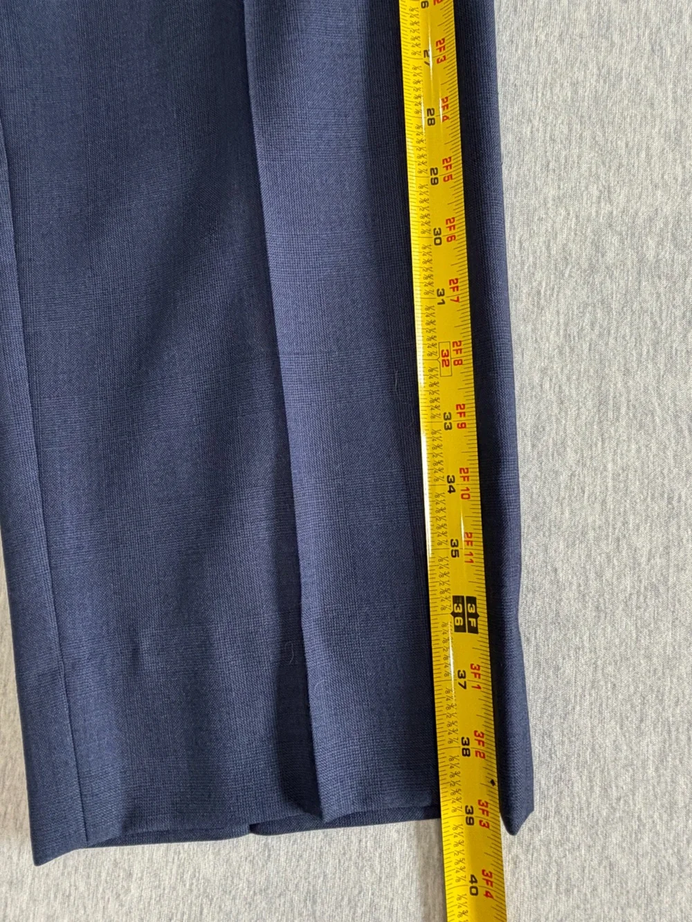 Lauren Ralph Lauren Suit Mens 44R Navy Blue 2 Button Wool Pants 38x28 Preppy